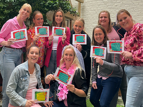 Vrijgezellenfeest Sabrina workshop pottenbakken 25 mei 2025